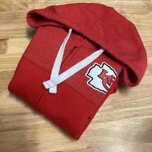 Ladies Fanatics Kansas City Chiefs Full Zip Hoodie Sweatshirt Red XL